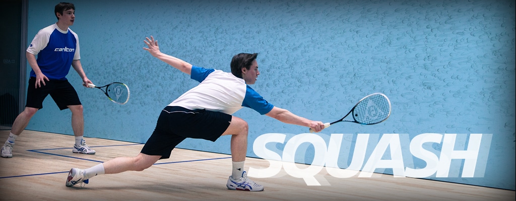 Squash i Sportarenan. Testa Racketlon